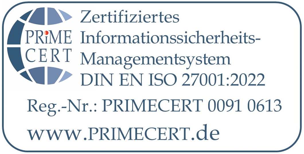 Zertifiziertes Informationssicherheits-Management System DIN EN ISO 27001 by Plus.line
